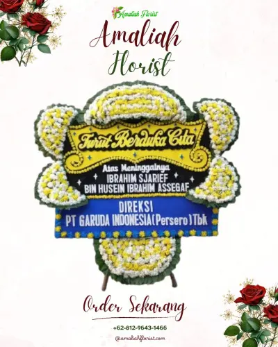Papan Bunga Duka di Karyasari